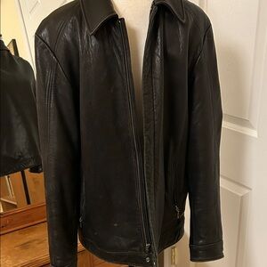 Classic Black Leather Jacket for Men